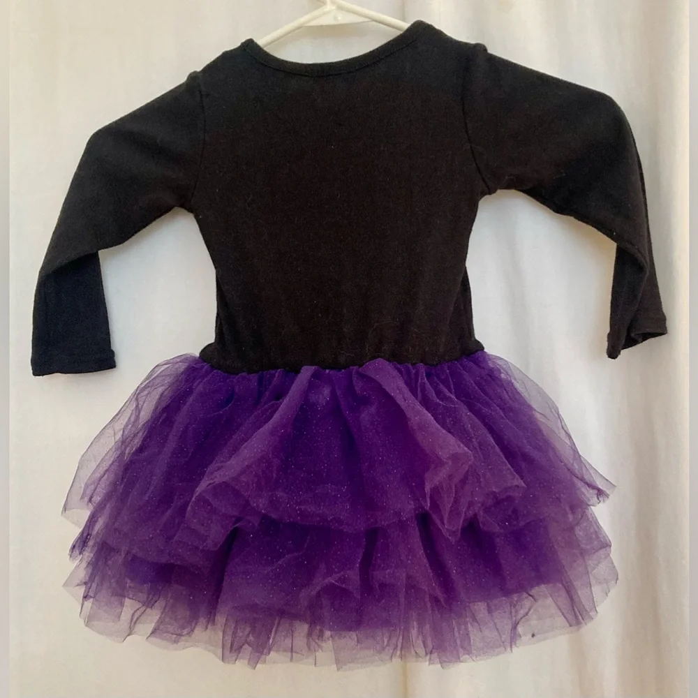 Blueberi Boulevard Girls Purple and Black Halloween Ghost Costume Dress Size 4
